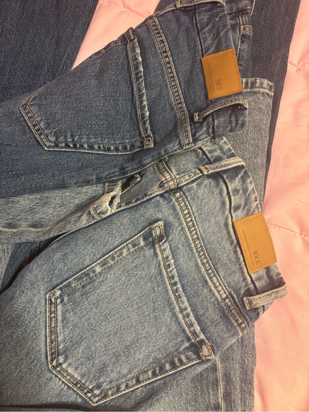 Two Pair BKE Women's Billie Wide Leg Jeans Sz 24 - Picture 3 of 3